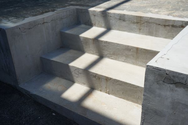 Poured Steps Installation in Walnut Creek